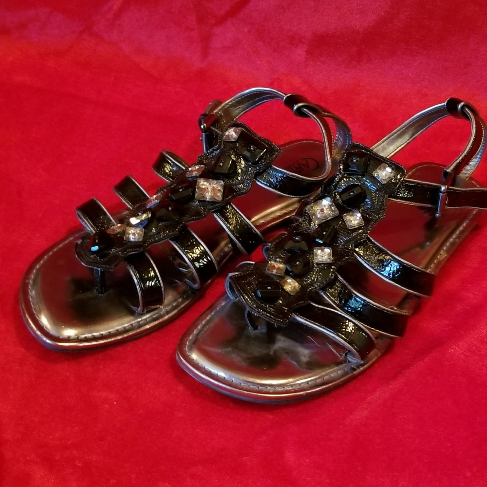 Carlos Black Sandals